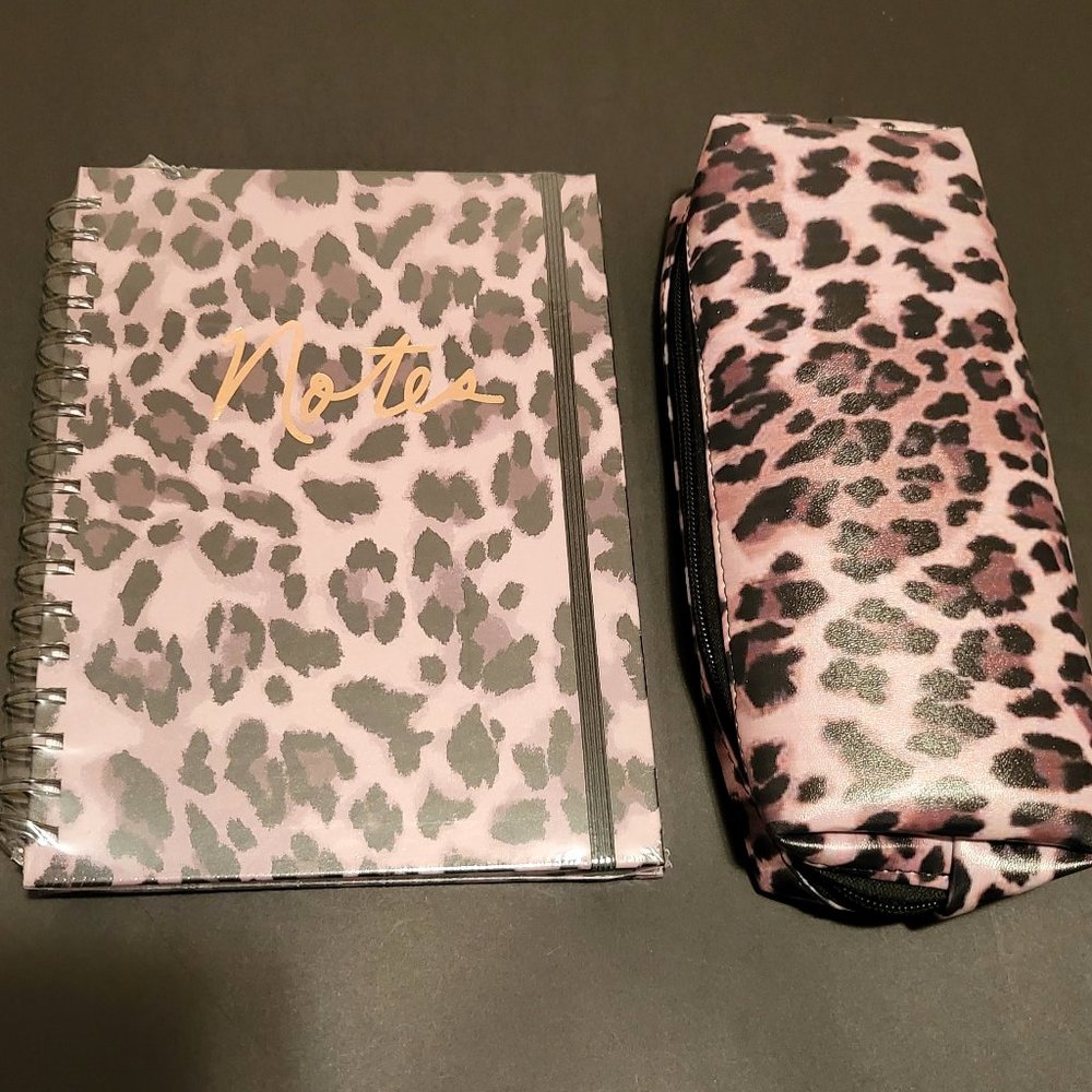 NEW Leopard Stationery Set: Journal & Pencil Case!